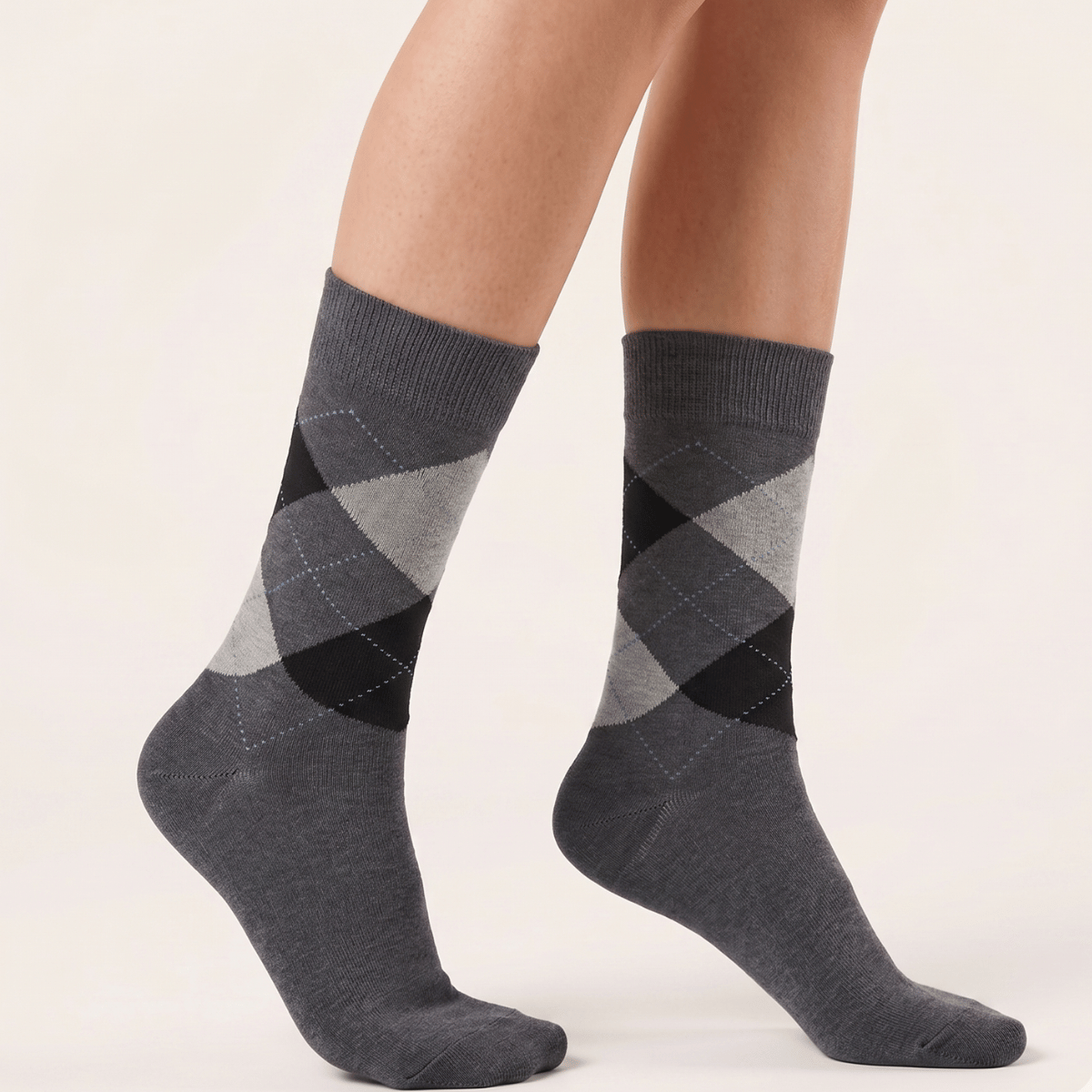 Burlington Queen strømper, grå - 22004 - 3974 - Grey Melange