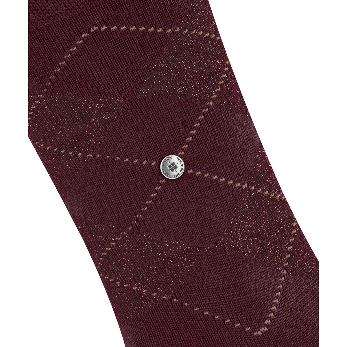 Burlington Marylebone Glitter strømper, rød - 22182 - 8435 - Claret