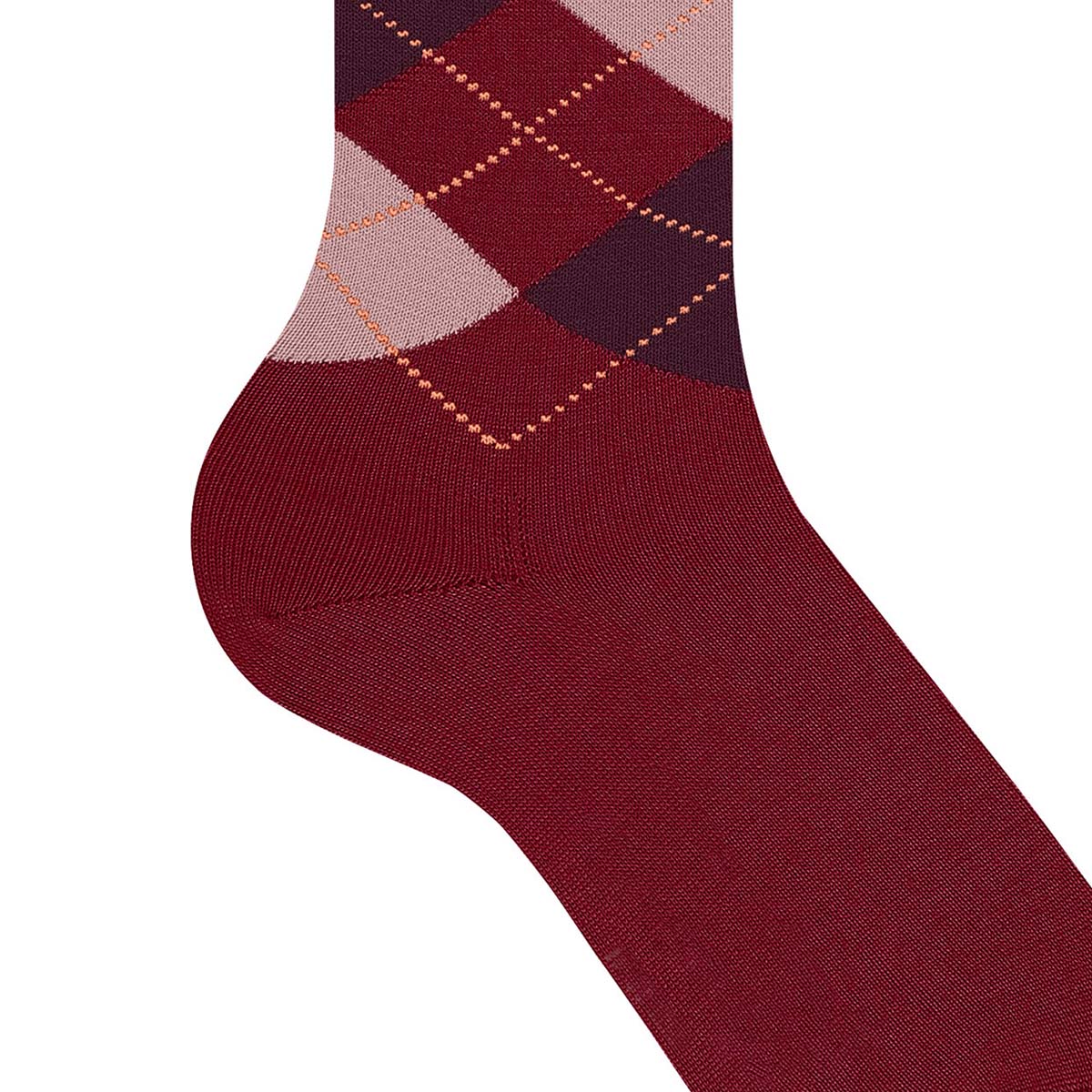 Burlington Marylebone knæstrømper, rød - 22373 - 8033 - Cranberry