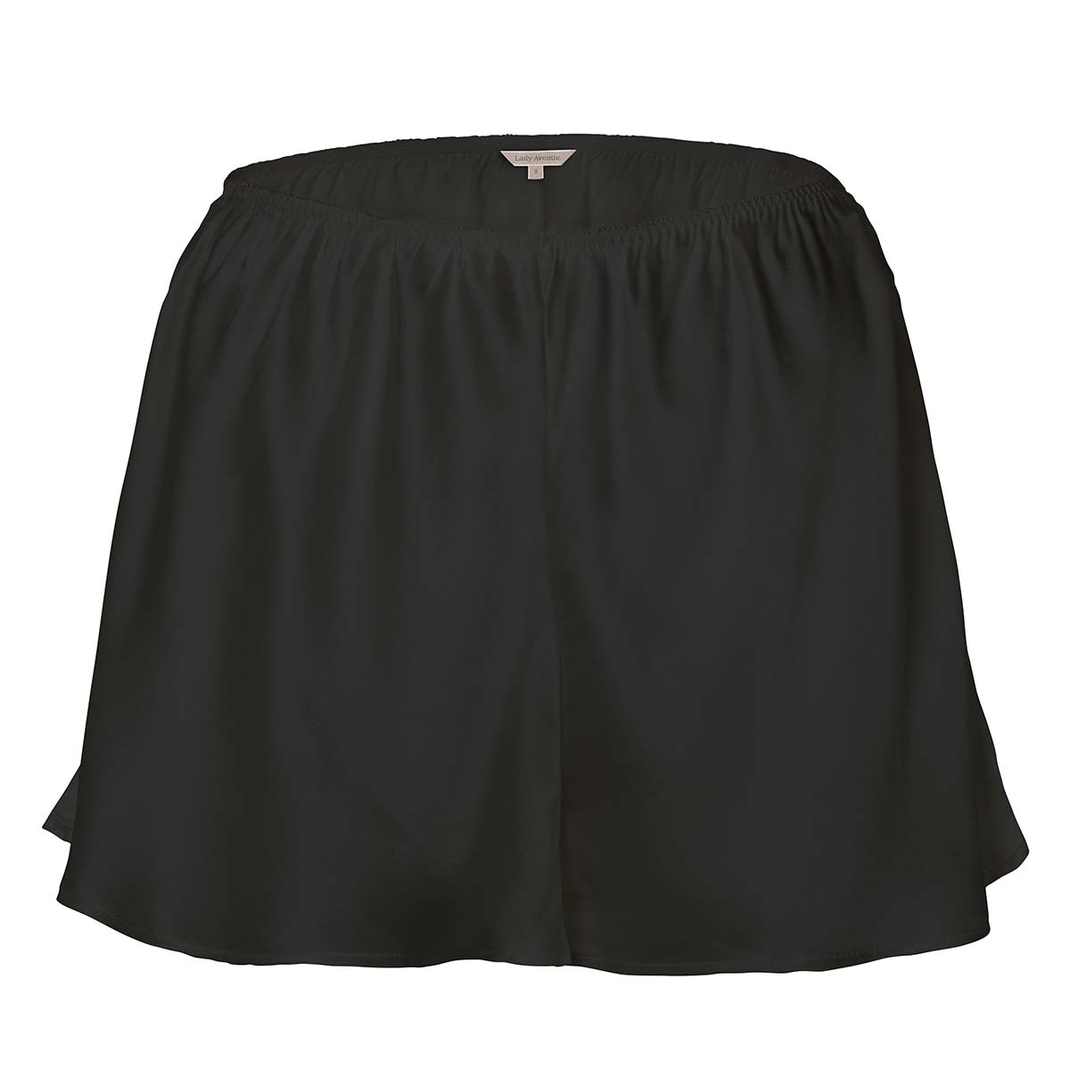 Lady Avenue Pure Silk French Knickers shorts, sort - 25-40103 - 02 - Black