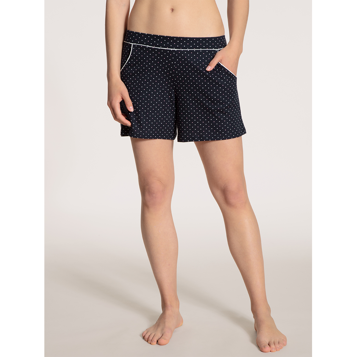 Calida Favourites Dreams Pyjamas shorts, sort - 26239 - 339 - Dark Lapi