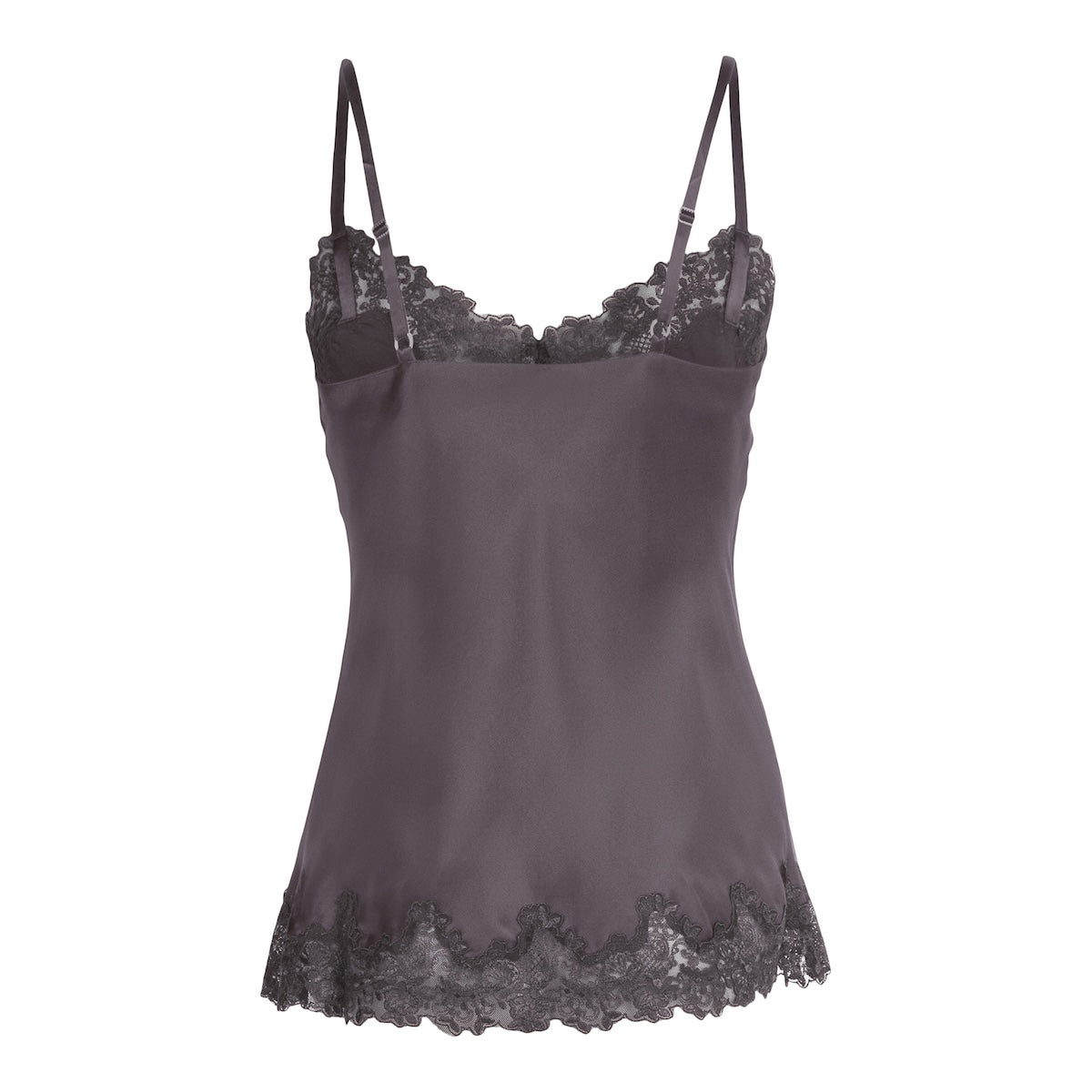 Lady Avenue Pure Silk Camisole top, grå - 29-10600 - 354 - Graphite