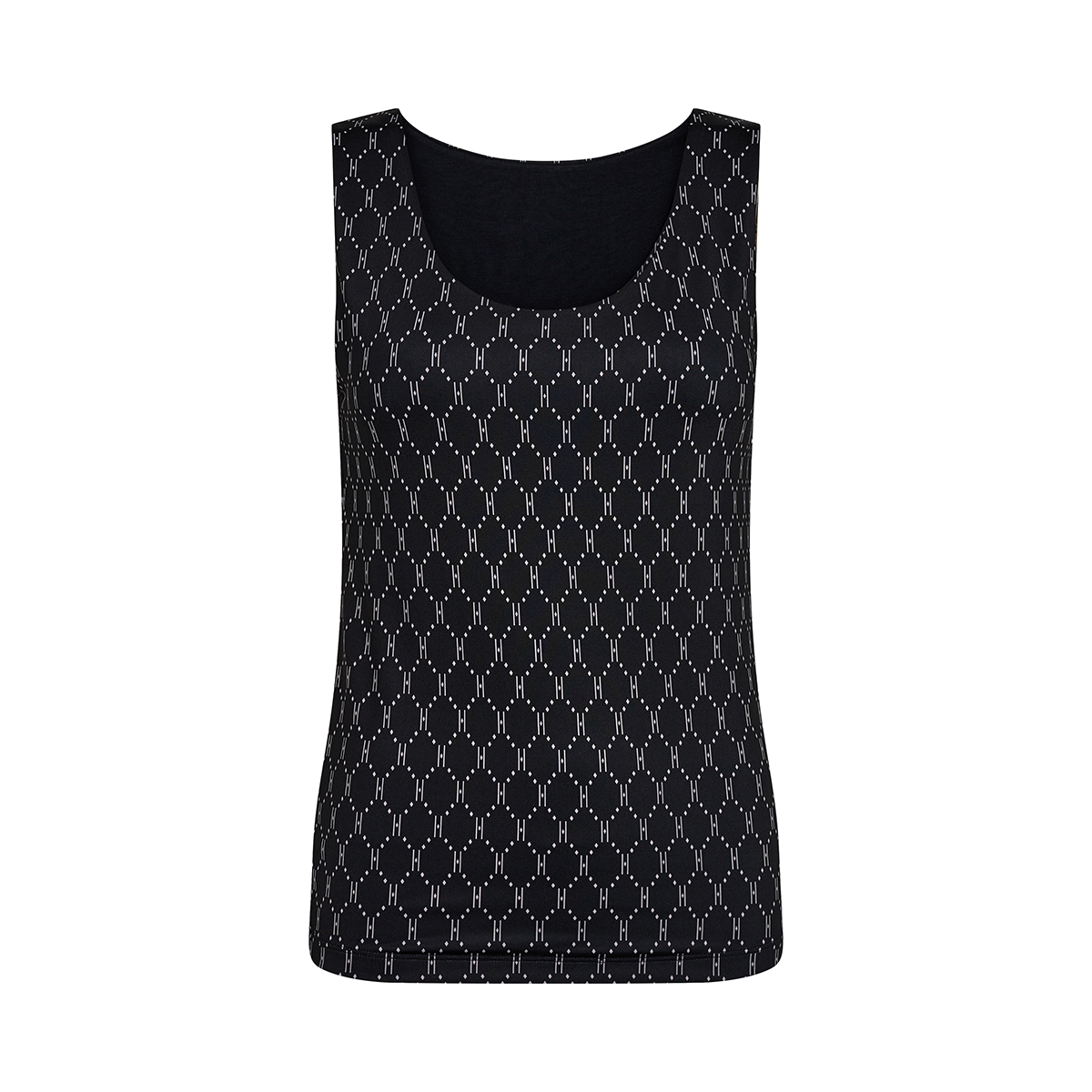 Hype The Detail Printed top, sort - 3-200-1 - 46 - Black