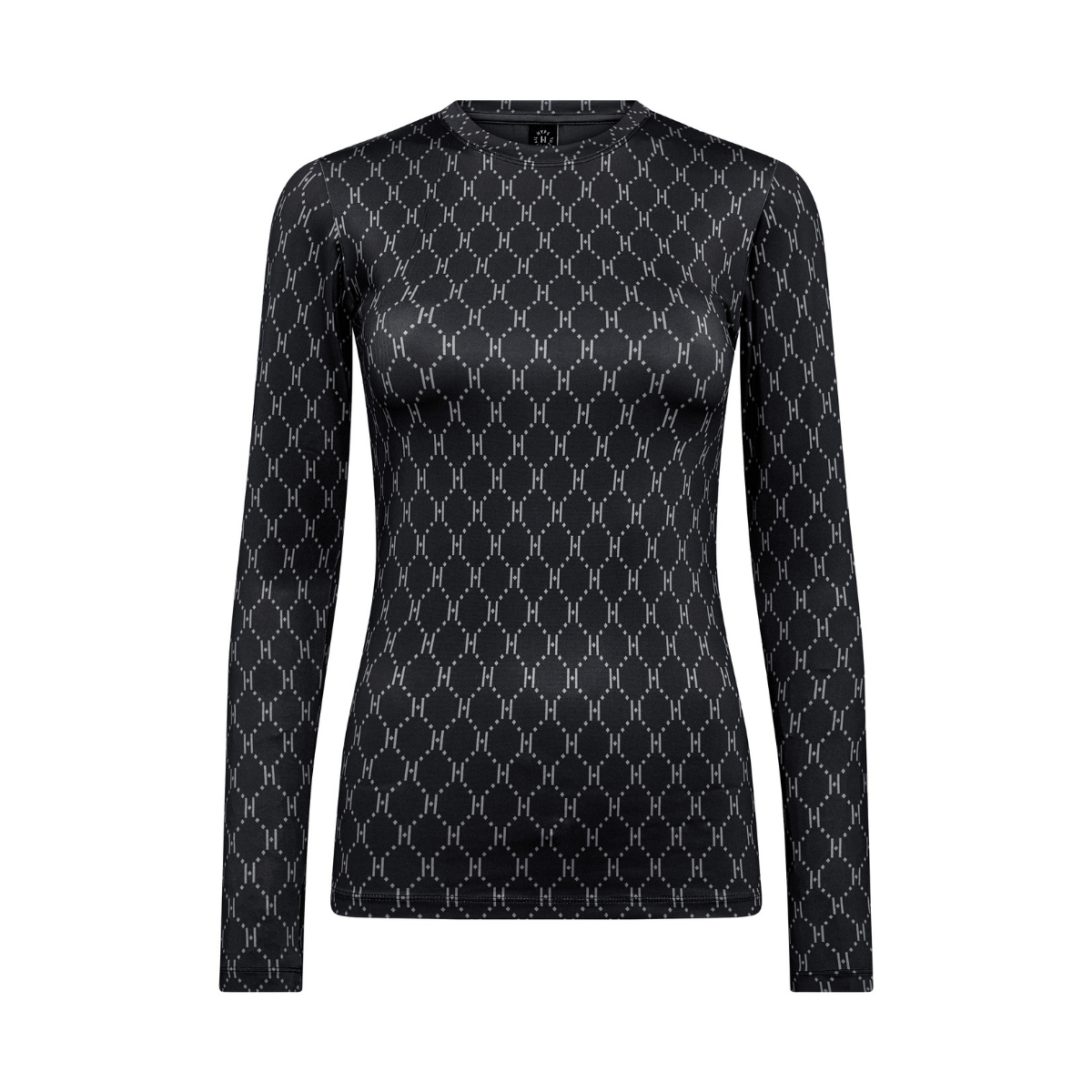 Hype The Detail Printed bluse, sort - 3-200-14 - 50 - Black