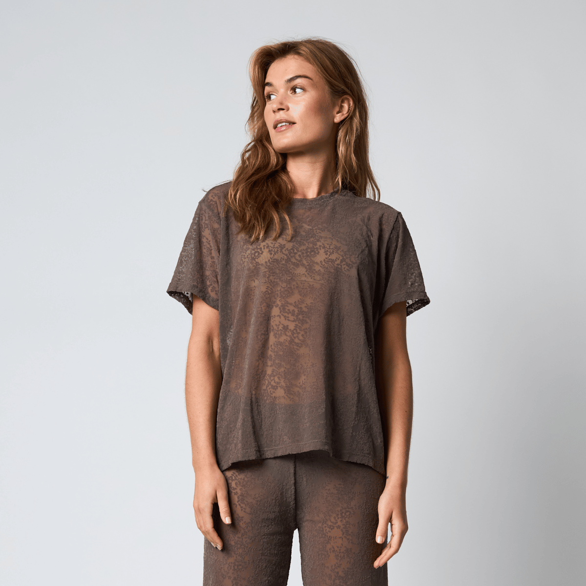 Hype The Detail t-shirt, brun - 3-852-25 - 02 - Brown