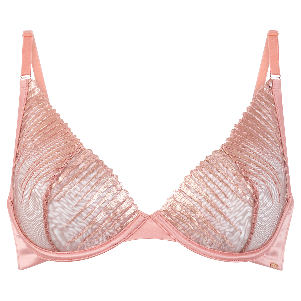 Hunkemöller Alice BH med bøjle, lyserød - 300393 - Rosette - Rosette