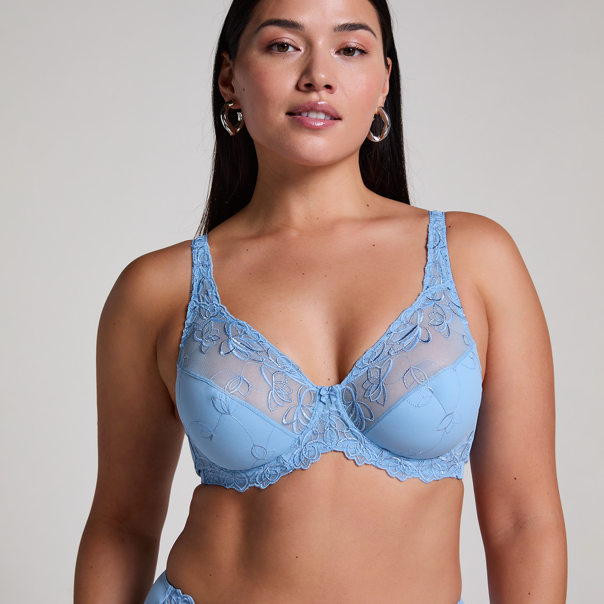 Hunkemöller Diva BH med bøjle, lyseblå - 301189 - Bel Air Blue - Bel Air Blue