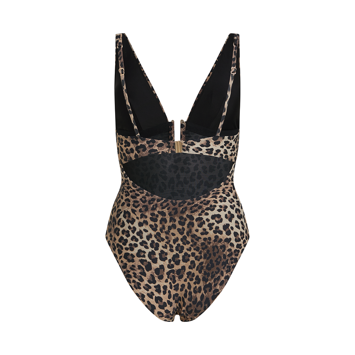 Hunkemöller Animalia badedragt uden bøjle, leopard - 301743 - Potting Soil - Potting Soil