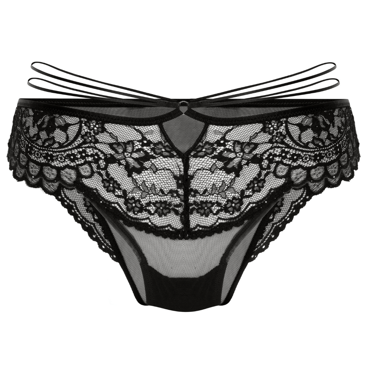 Hunkemöller Sabrina brazilian trusse, sort - 303263 - CAVIAR - Caviar