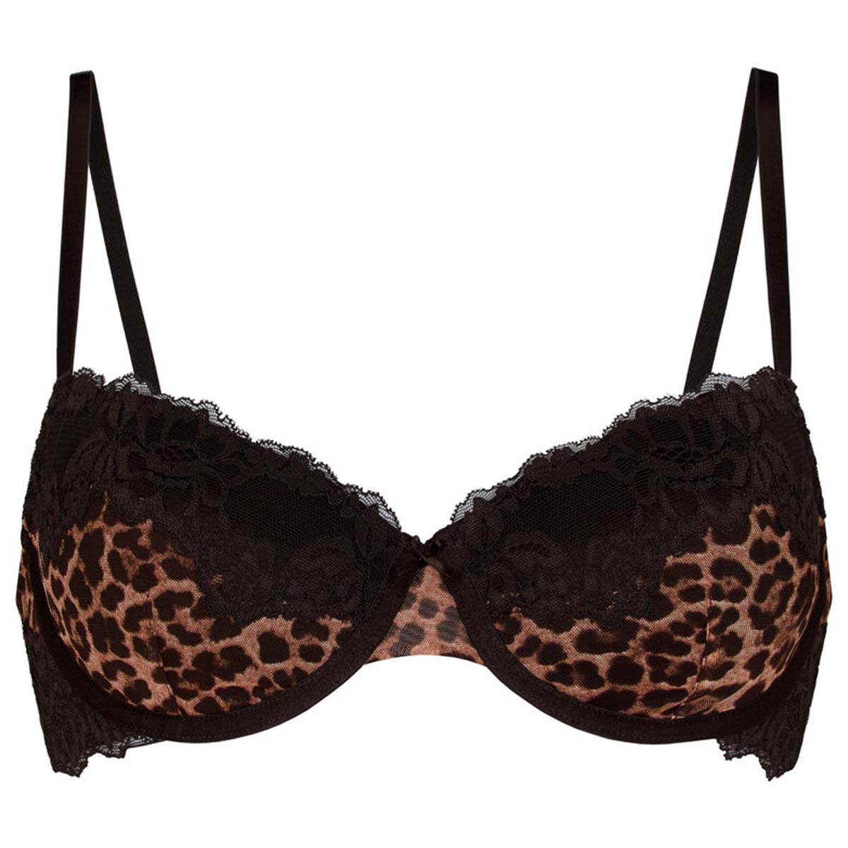 Hunkemöller Gabrielle BH med bøjle, leopard - 304853 - CAVIAR - Caviar