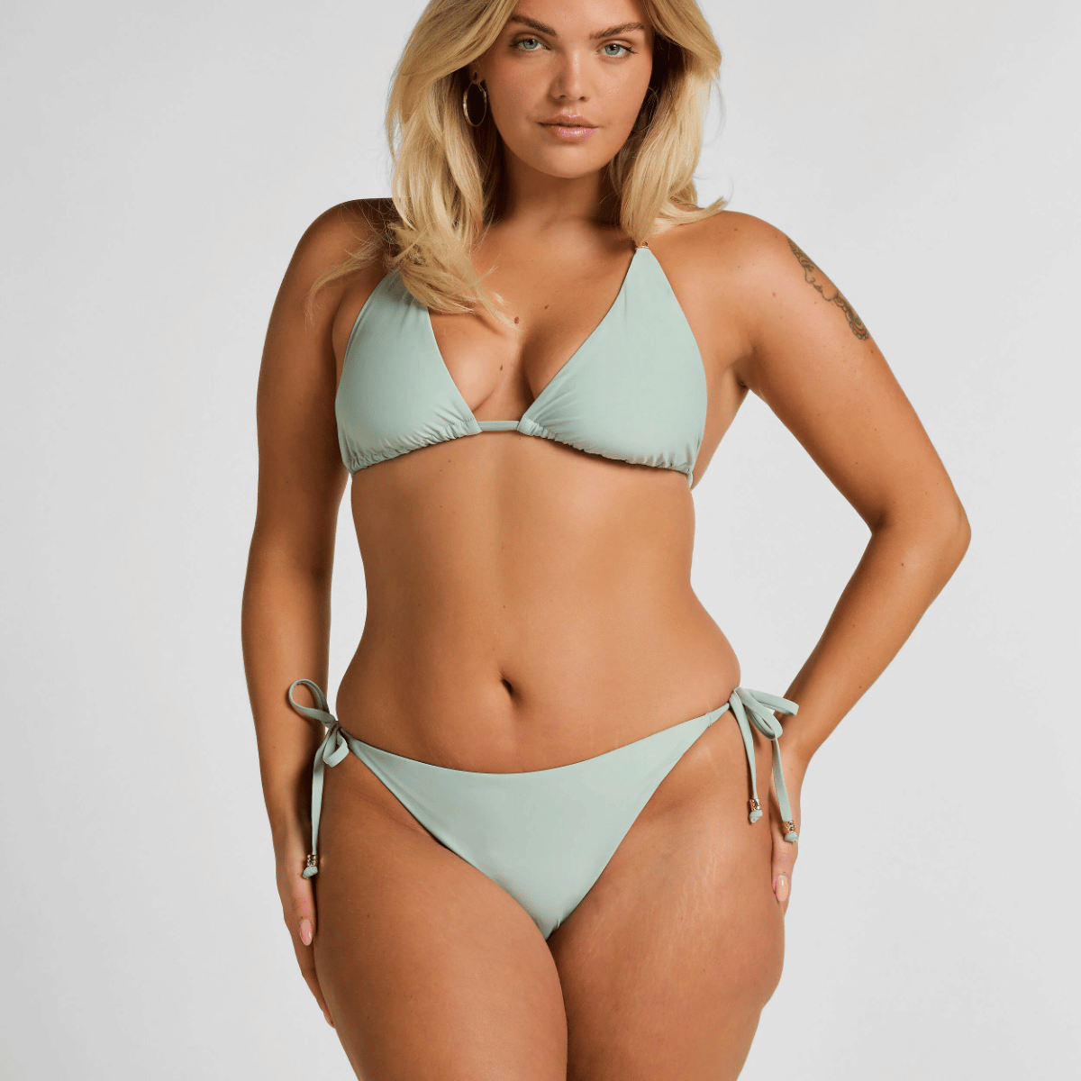 Hunkemöller Luxe tai bikinitrusse, grøn - 305186 - ICEBERG GREEN - Iceberg Green