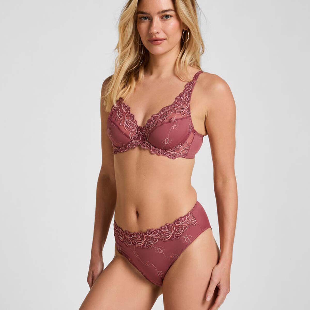 Hunkemöller Diva BH med bøjle, rosa - 305707 - Renaissance Rose - Renaissance Rose