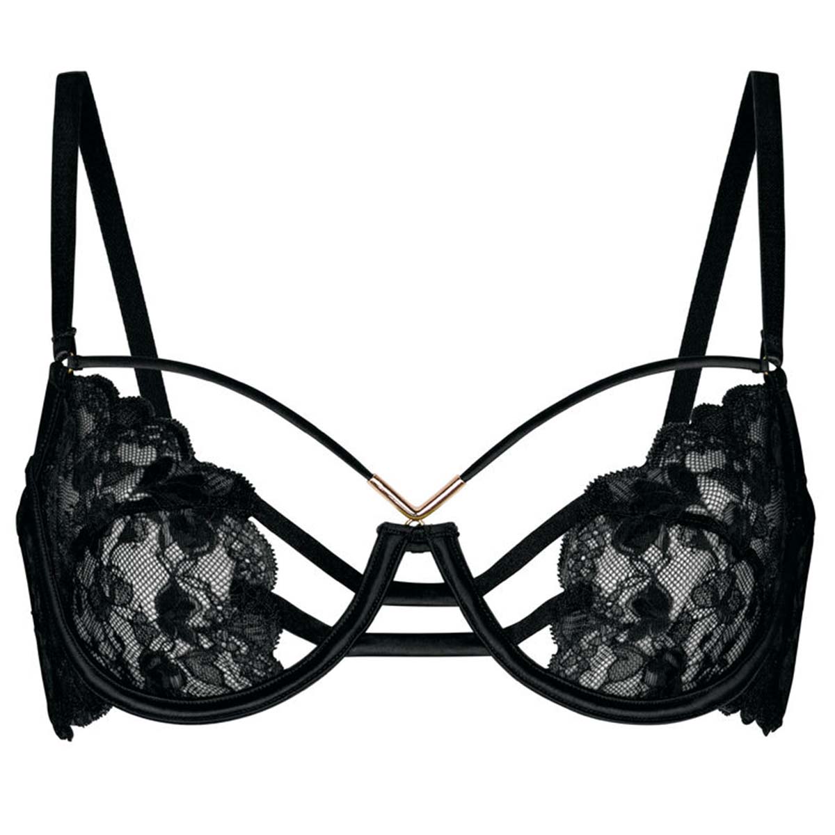 Hunkemöller Zara BH med bøjle, sort - 305744 - Caviar - Caviar