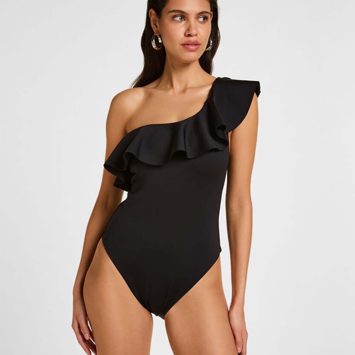 Hunkemöller Malibu badedragt uden bøjle, sort - 305966 - CAVIAR - Caviar