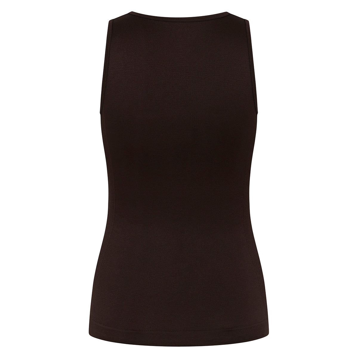 Zebdia Women Seamless tank top, brun - 35015 - 8003 - Black Coffee