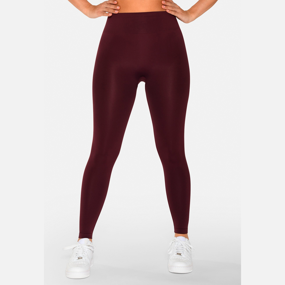 Zebdia Women Seamless leggings, rød - 35105 - 5002 - Wine Tasting