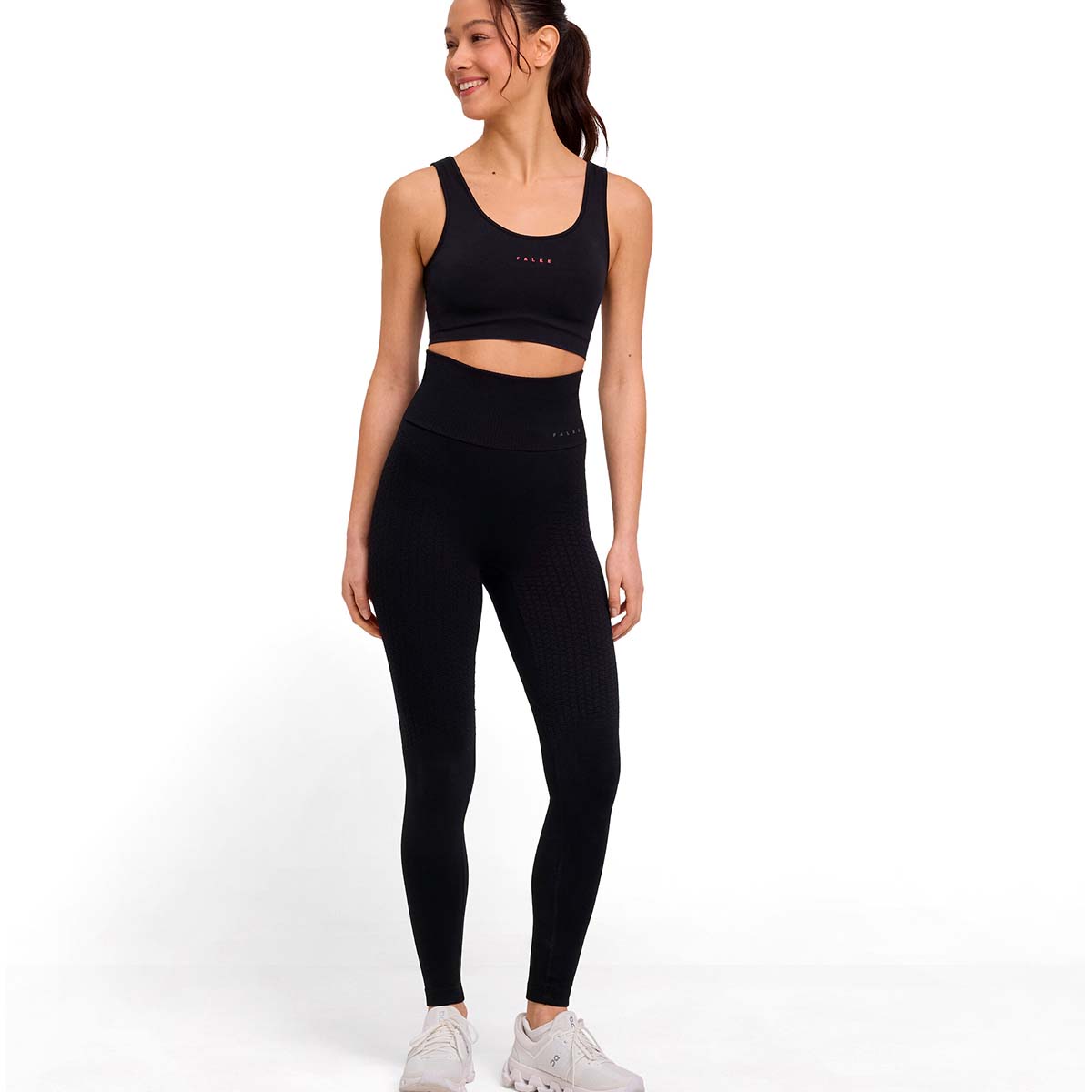 Falke Cellulite Control Light sports tights, sort - 38343 - 3000 - Black