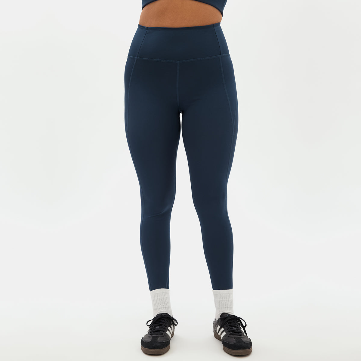 Girlfriend Collective Compressive high rise leggings, blå - 4007 - TC - Midnight