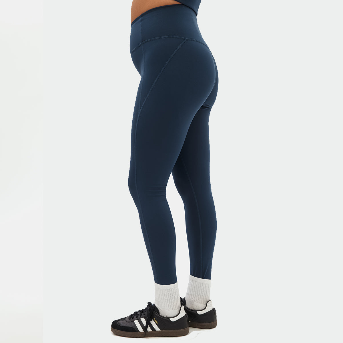 Girlfriend Collective Compressive high rise leggings, blå - 4007 - TC - Midnight