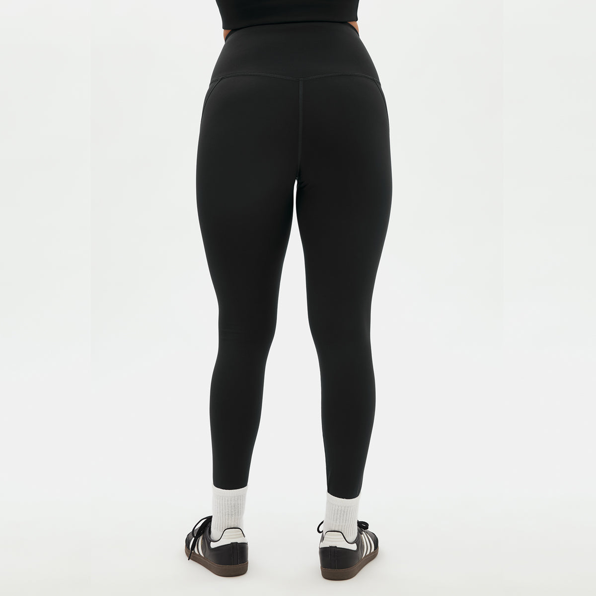 Girlfriend Collective Compressive high rise 7/8 leggings, sort - 4008 - BLACK - Black