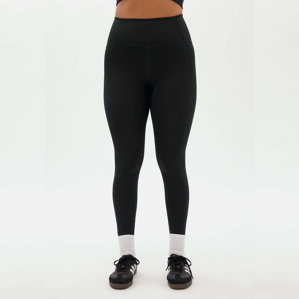 Girlfriend Collective Compressive high rise 7/8 leggings, sort - 4008 - BLACK - Black