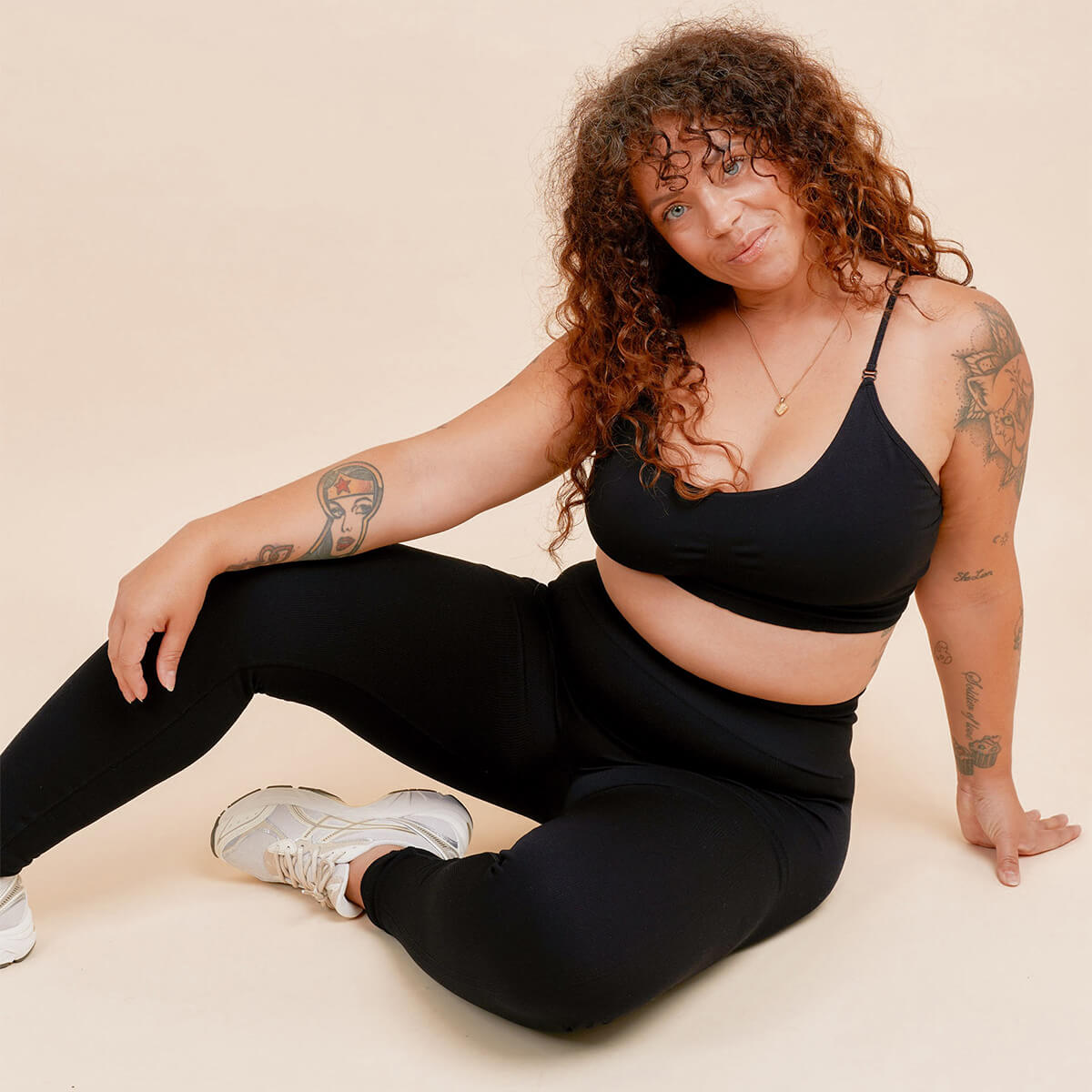 Copenhagen Cartel Soft Seamless sports BH, sort - 41384 - Nero - Nero