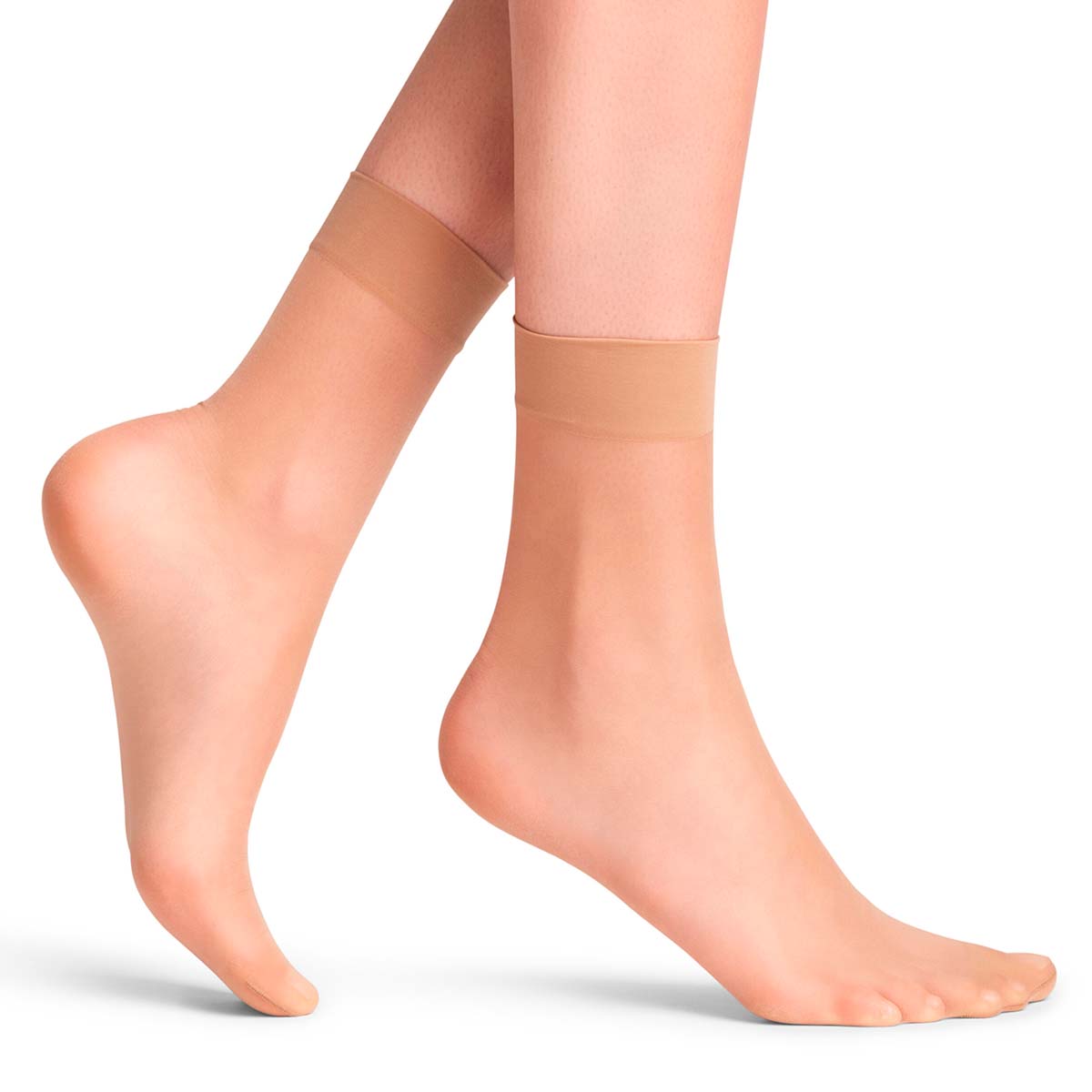 Falke Seidenglatt 15 Den ankelstrømper, beige - 41390 - 4169 - Powder