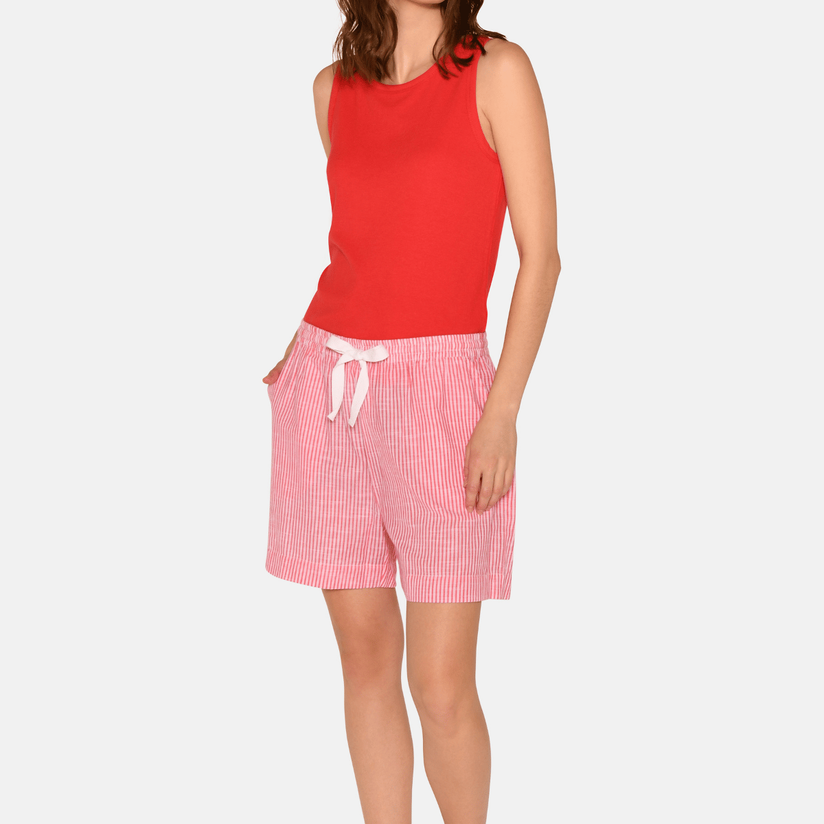CCDK Vicy shorts, rød - 61025 - 3030 - Bittersweet Stripe