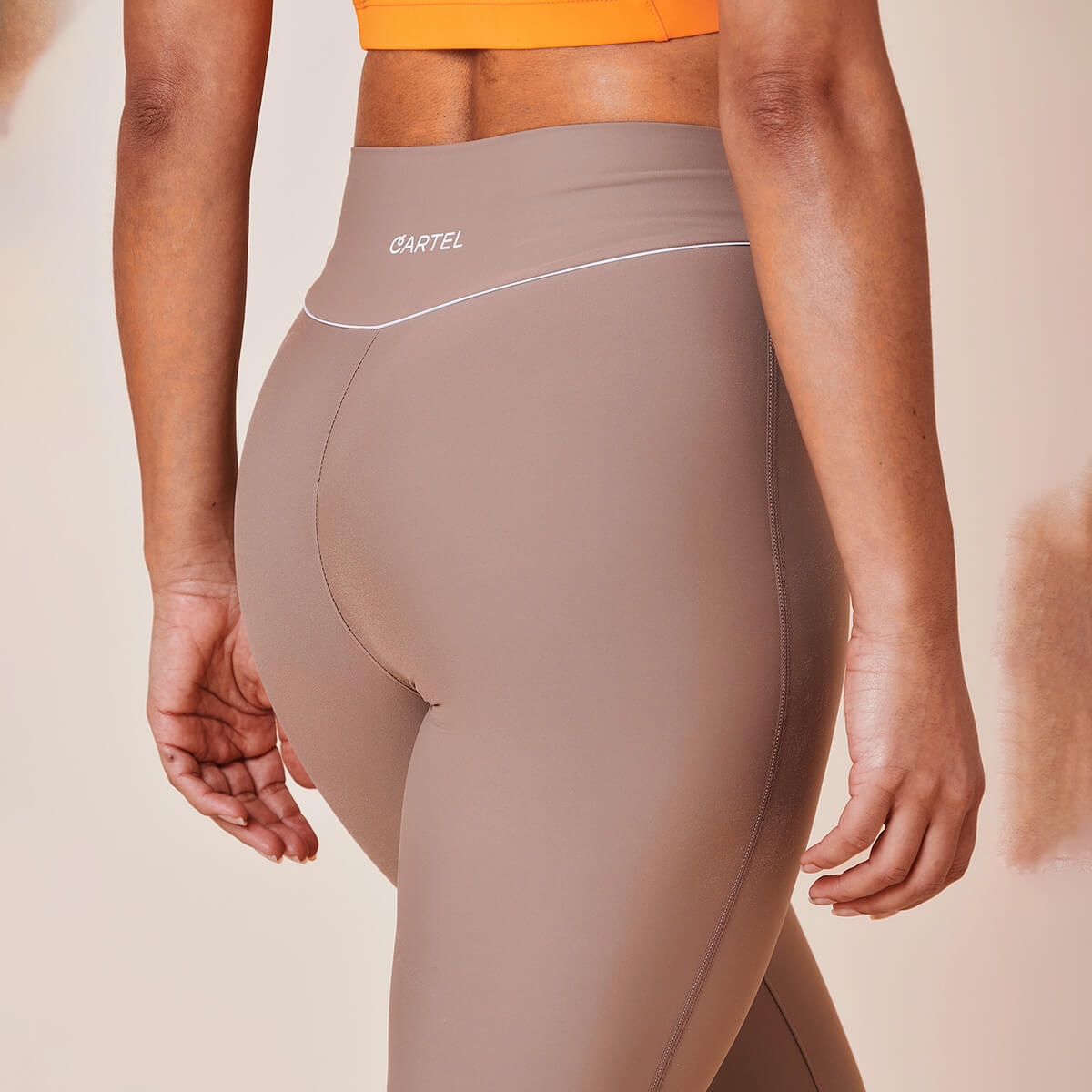 Copenhagen Cartel Peak leggings, brun - 43906 - Hazel - Hazel