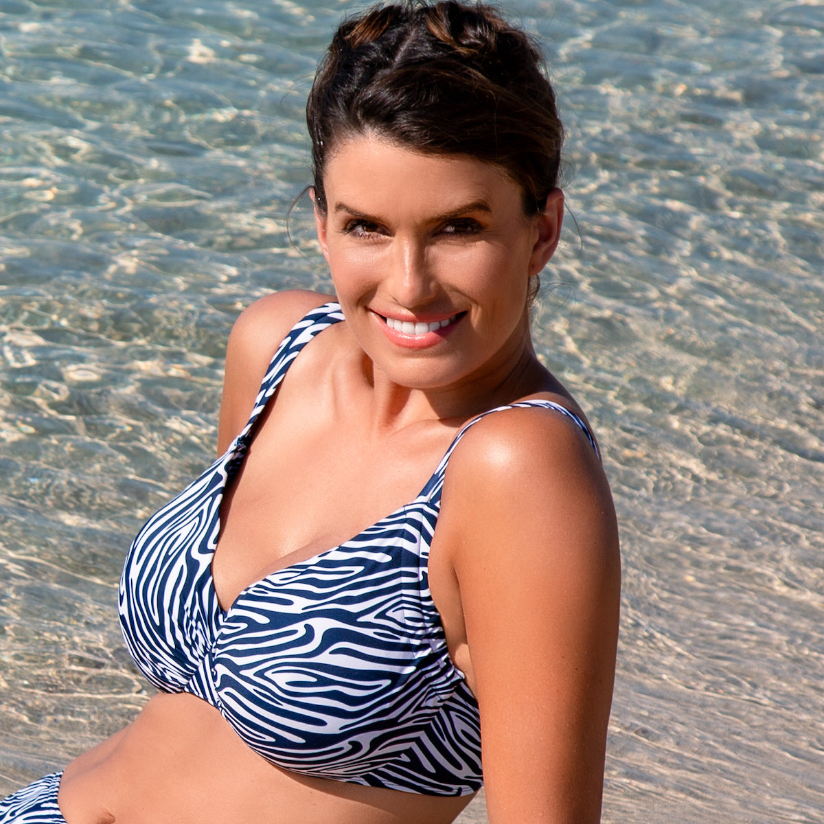 Wiki Milano bikini top med bøjle, blå - 3466 - W472 - Milano