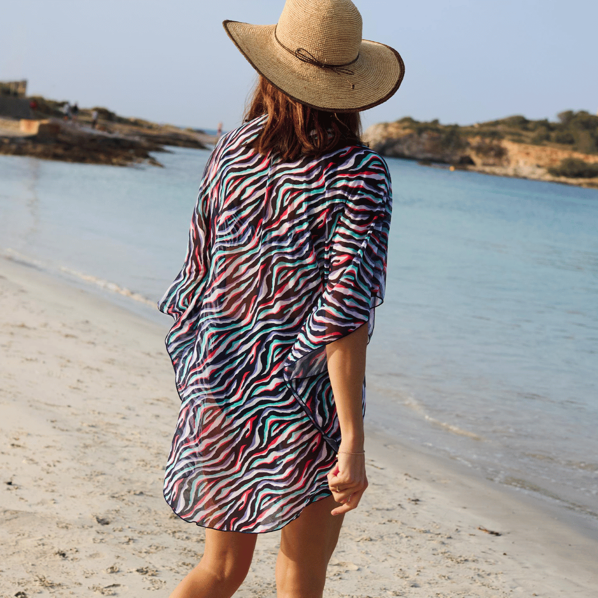Wiki Mustique poncho, multi - 5020 - W503 - Mustiqe