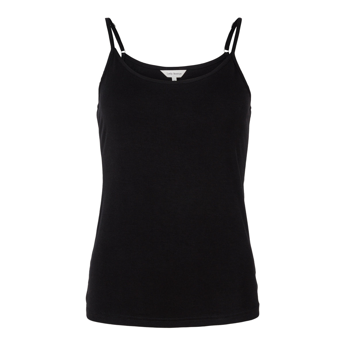 Lady Avenue Bamboo Basic top, sort - 50-10501 - 02 - Black