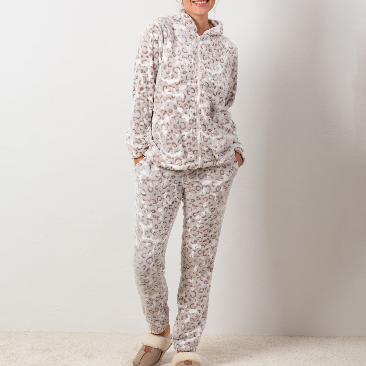 Trofé homewear, leopard - 56209 - 2500 - Brown