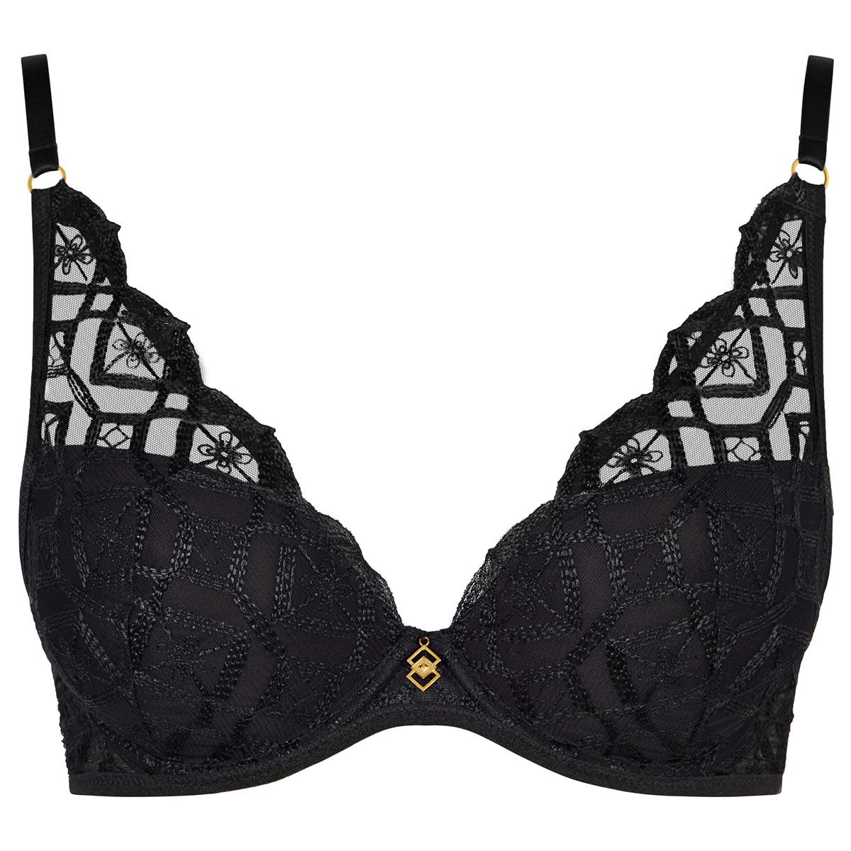 Aubade Sense Of Illusion BH med bøjle, sort - 5BN81 - BLAK - Black