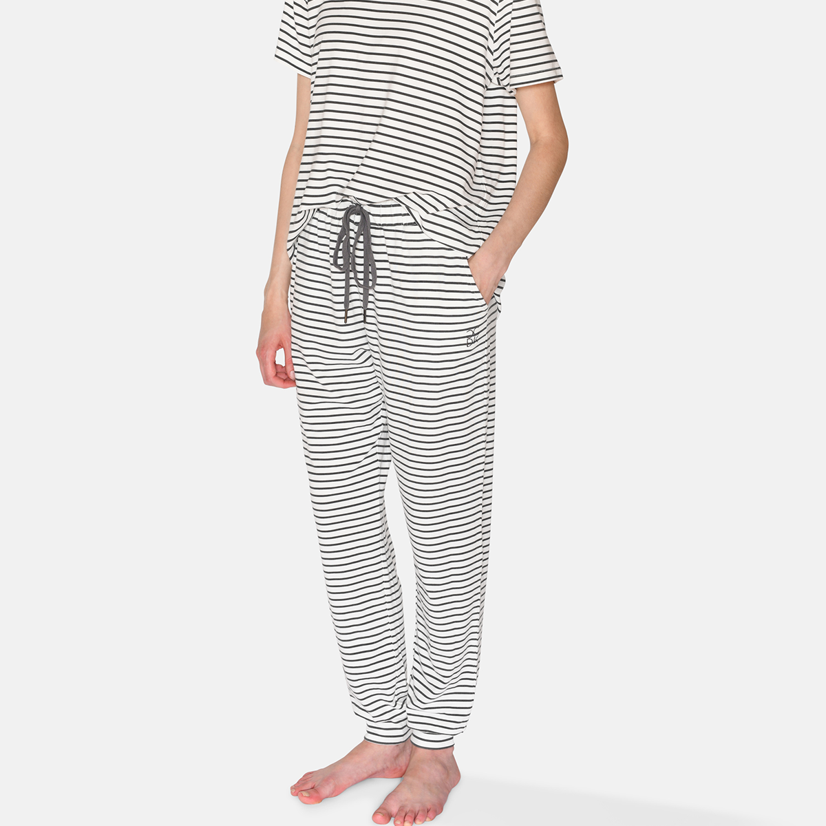 CCDK Betty bukser, hvid - 60370 - 8011 - Pavement Stripe