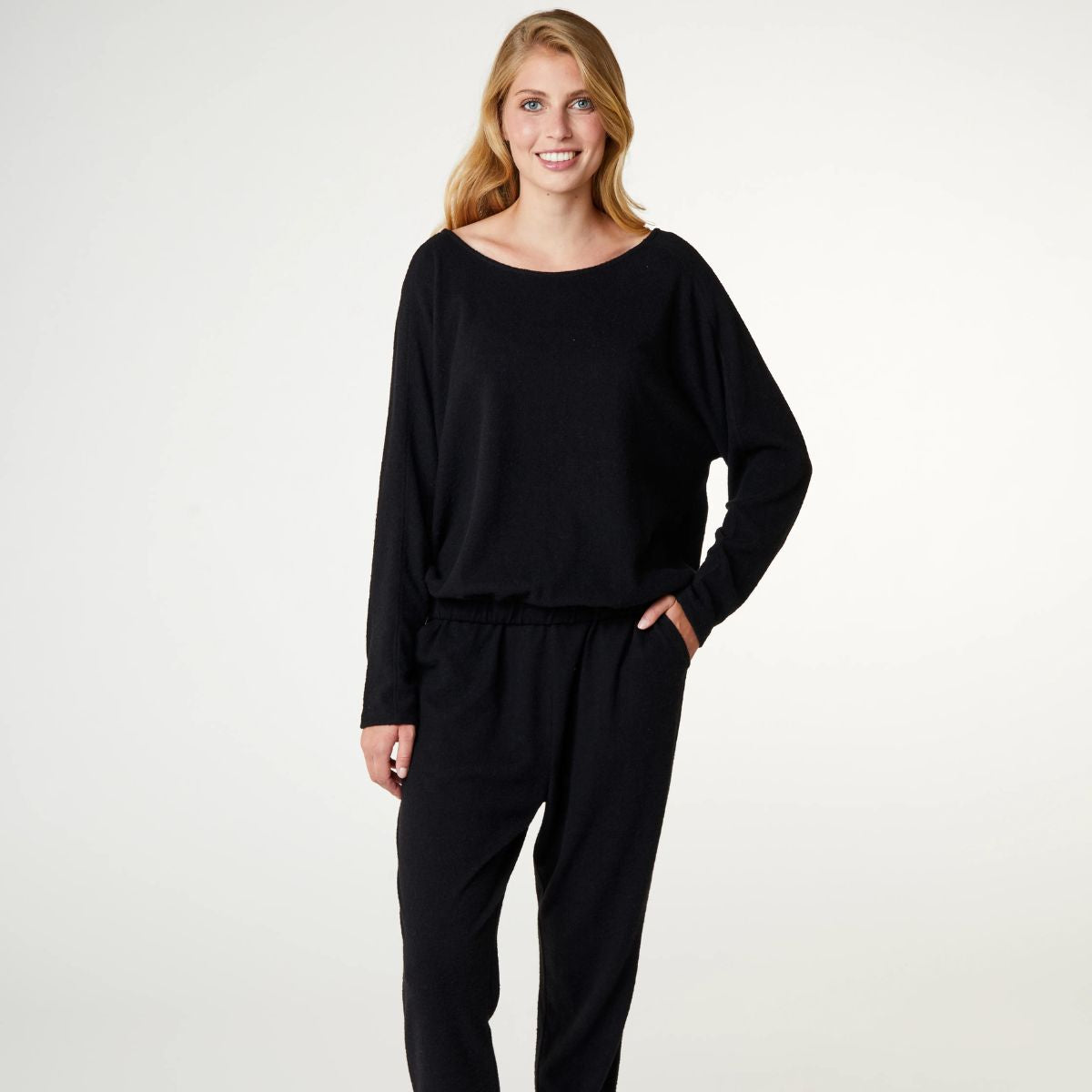 CCDK Lydia Cosy bluse, sort - 622129 - 4600 - Black