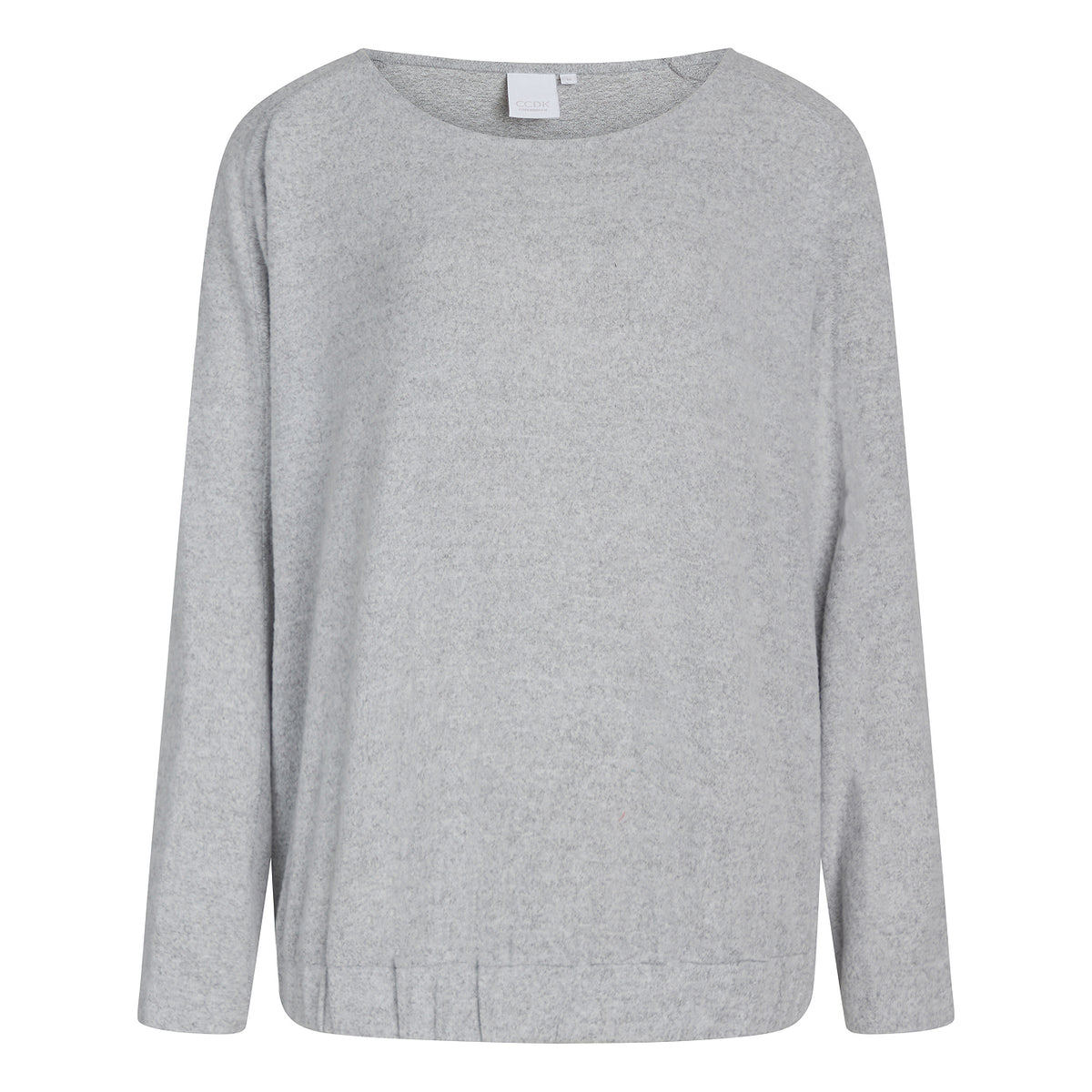 CCDK Lydia Cosy bluse, grå - 622129 - 4015 - Grey Melange