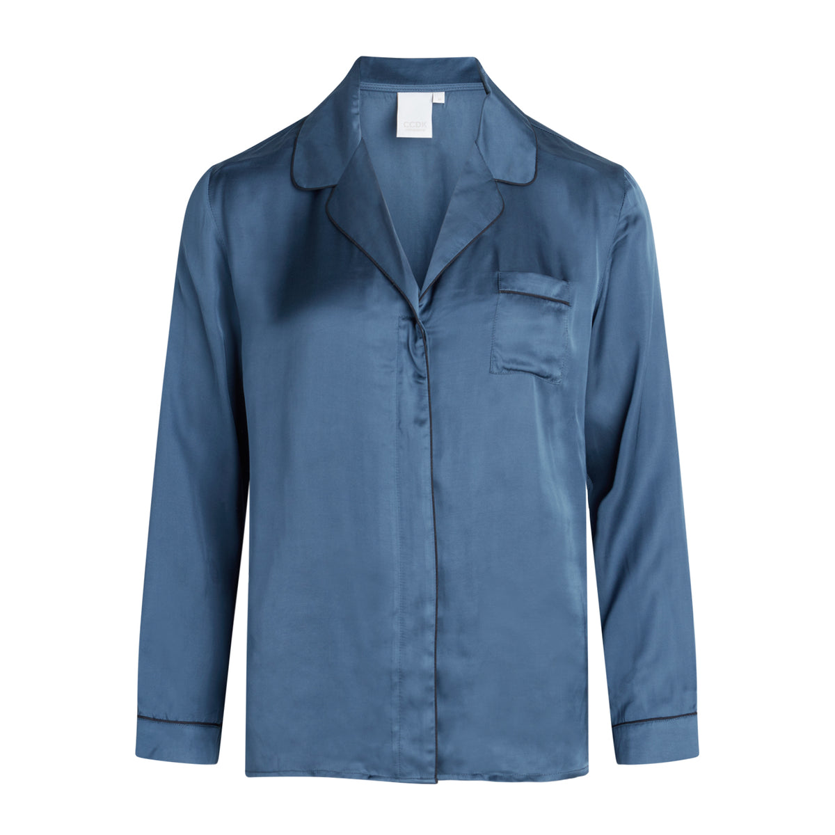 CCDK Josephine natskjorte, blå - 622526 - 4395 - Ensign Blue