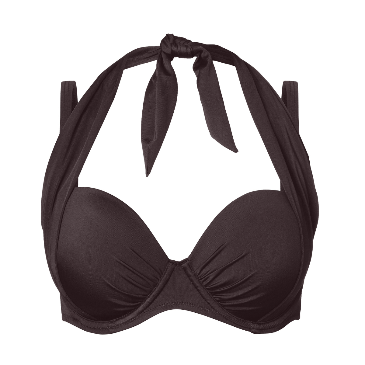 Wiki Mocca bikini top med bøjle, brun - 3461 - W079 - Mocca
