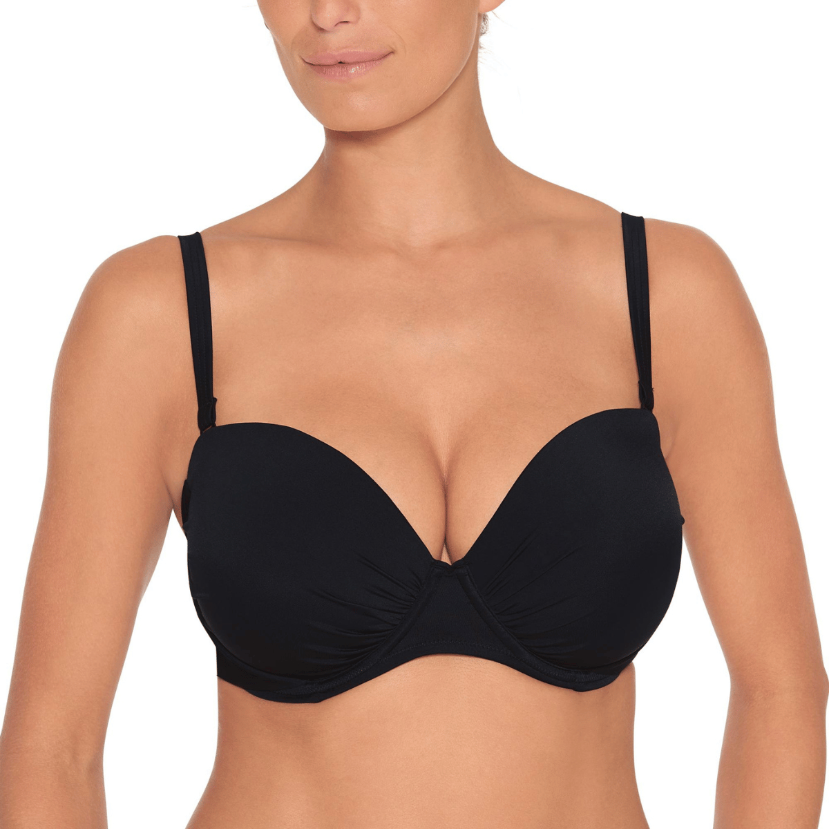Wiki Black bikini top med bøjle, sort - 3461 - W099 - Black