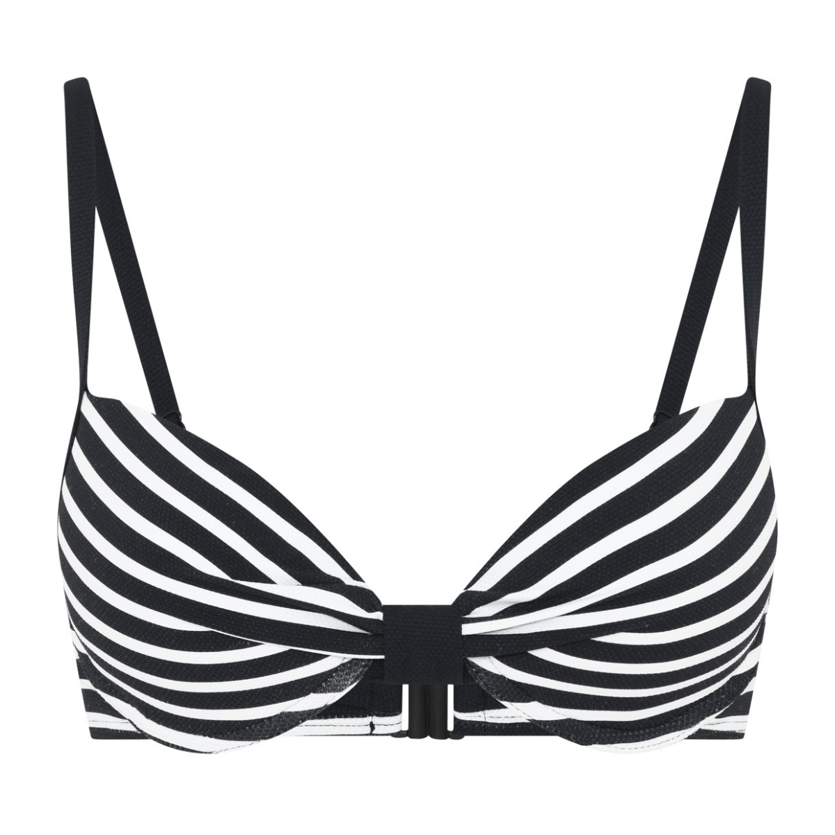 CCDK Demi bikini top med bøjle, multi - 65181 - 9029 - Black Stripe