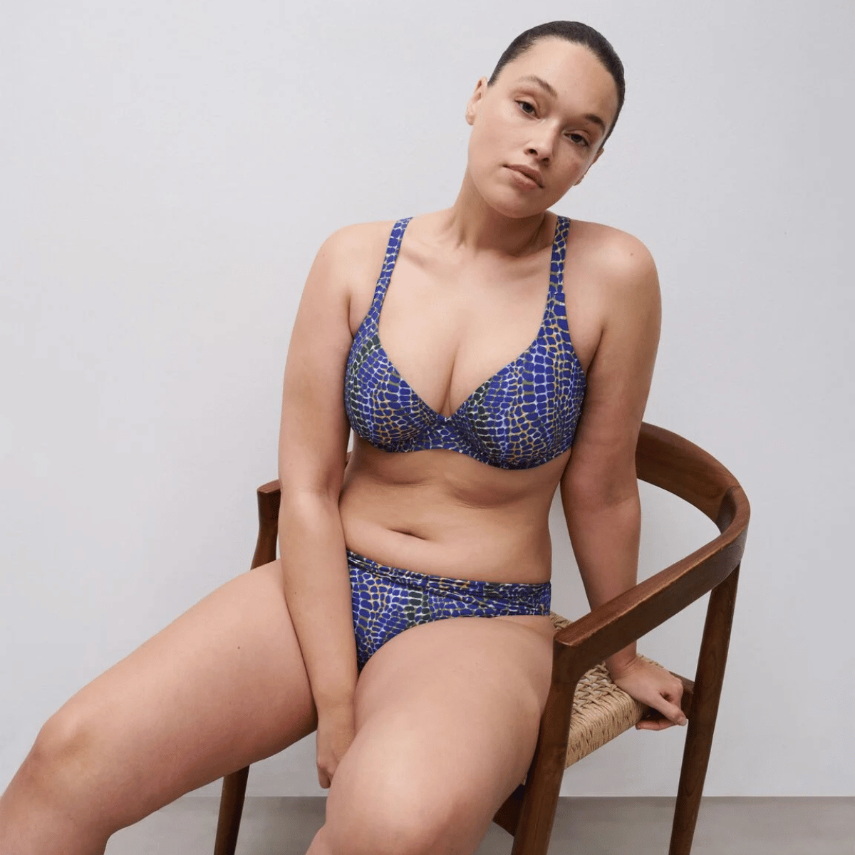 Femilet Taula bikini top med bøjle, multi - FS72NA - C87 - Blue Snake