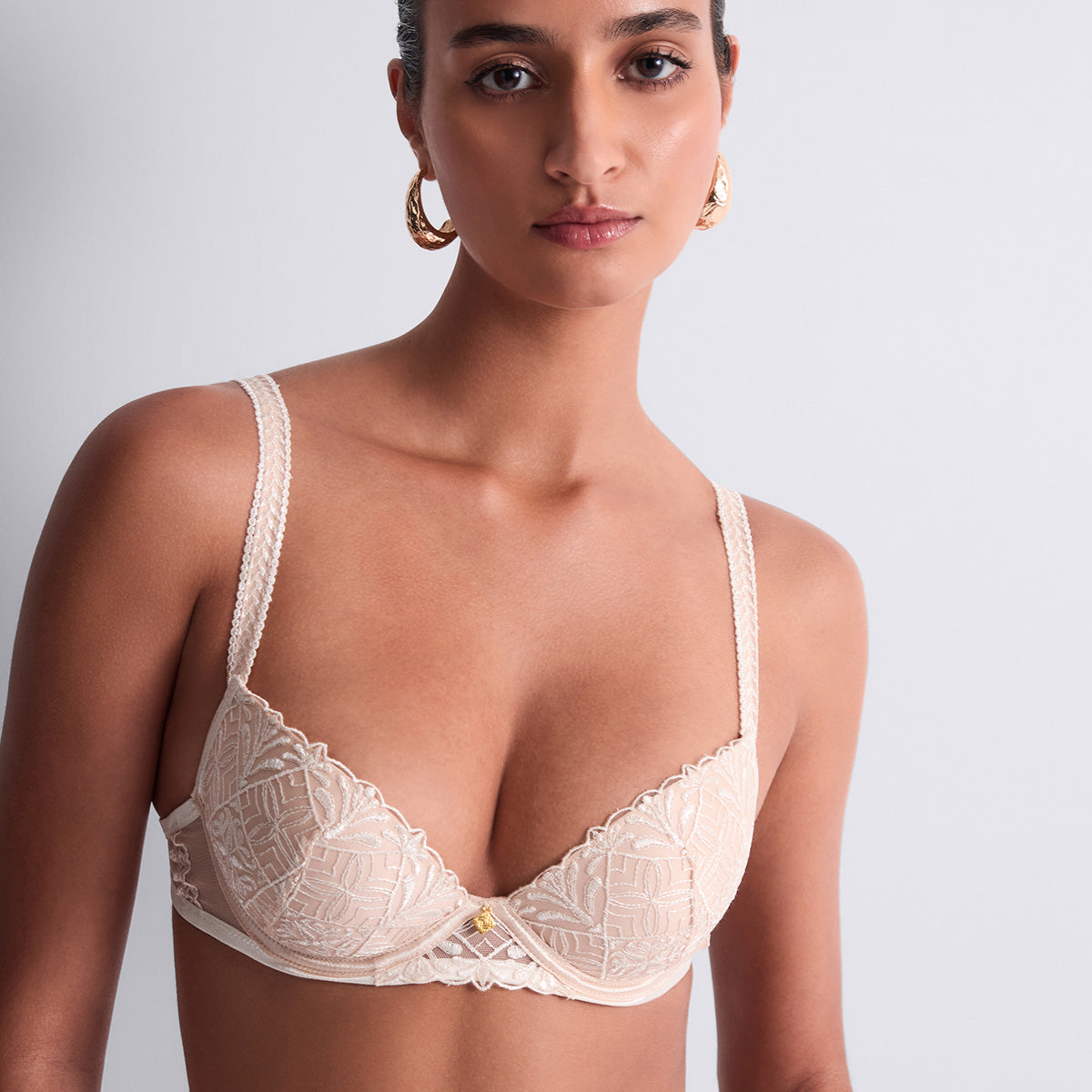 Aubade Iconic Calypso plunge BH, creme - 6CN08 - DUNN - Dune