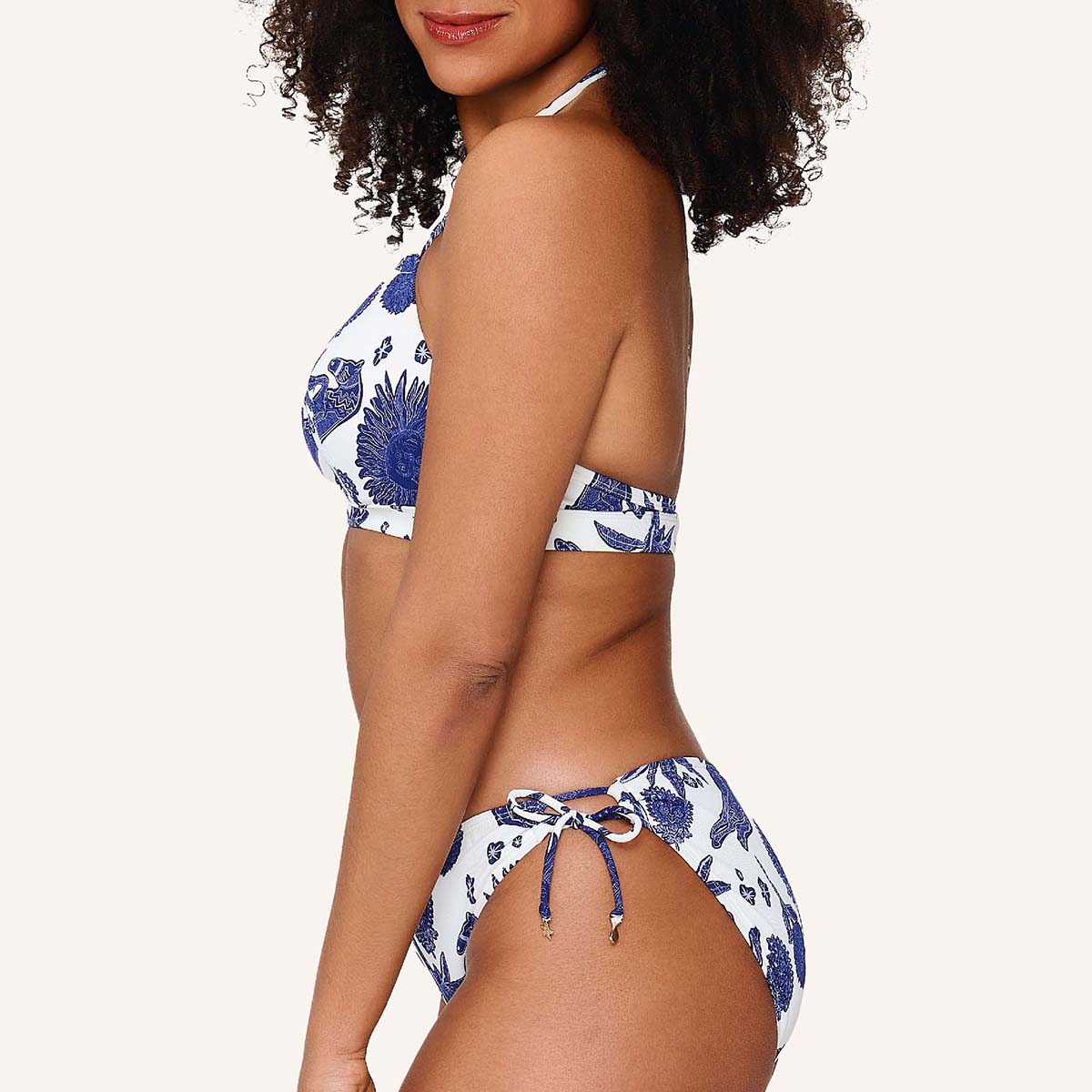 LingaDore Under The Greek Sun tai bikinitrusse, multi - 8206TSB - 345 - Blue White Print