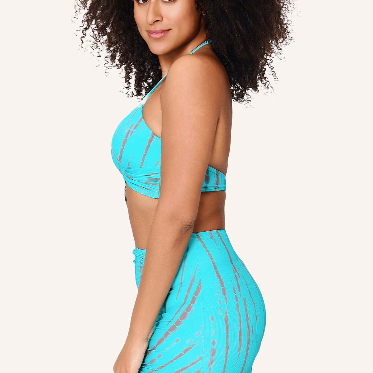 LingaDore Ocean Obsession bikininederdel, turkis - 8209SK - 346 - Turqoise Tye Die