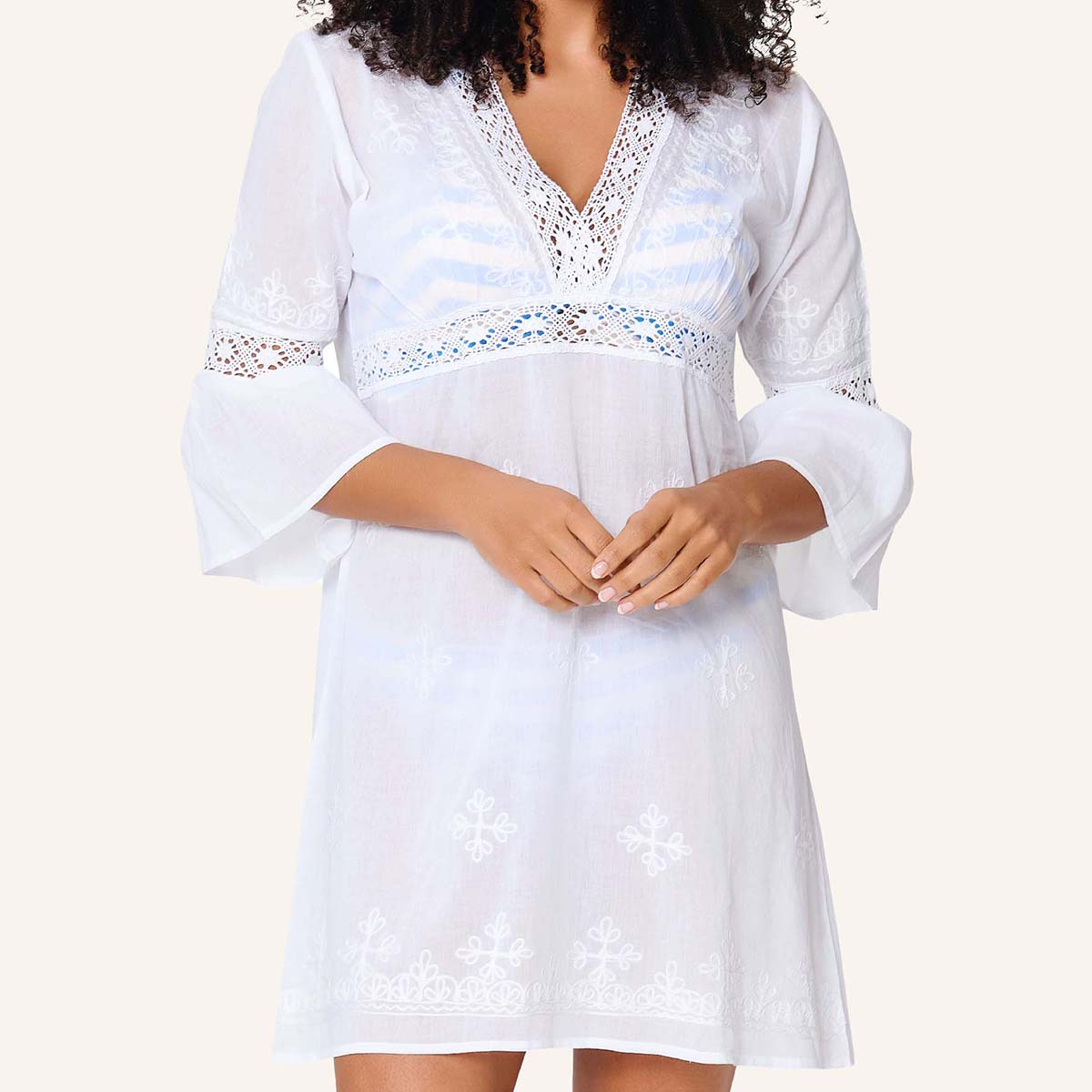 LingaDore Cool & Breezy strandkjole, hvid - 8236 - 01 - White