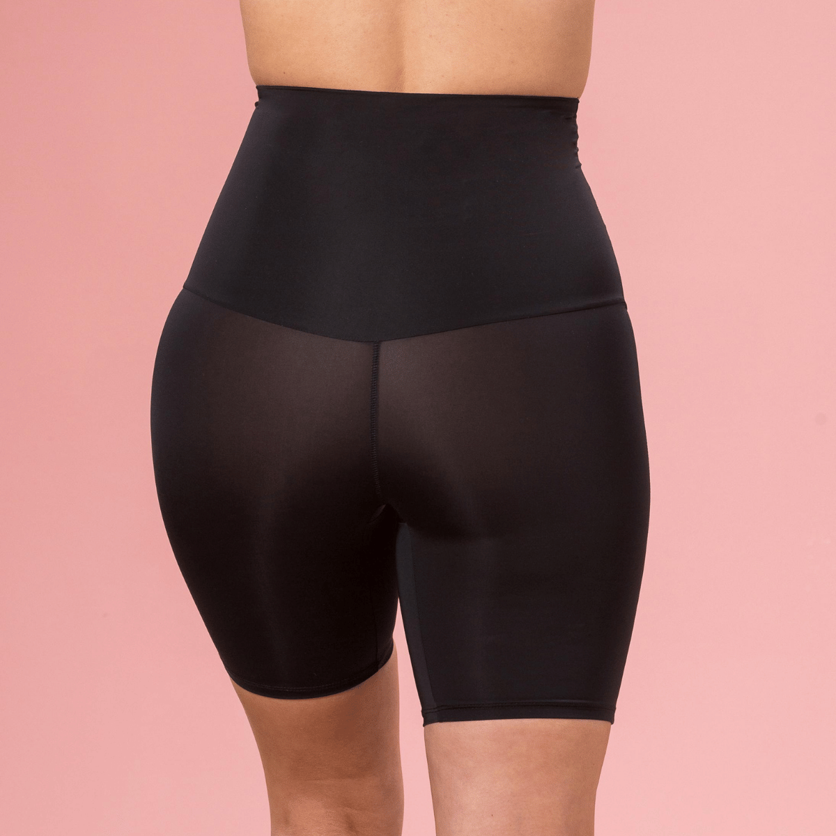 Trofé Highwaist Shaping shorts, sort - 90702 - 1200 - Black