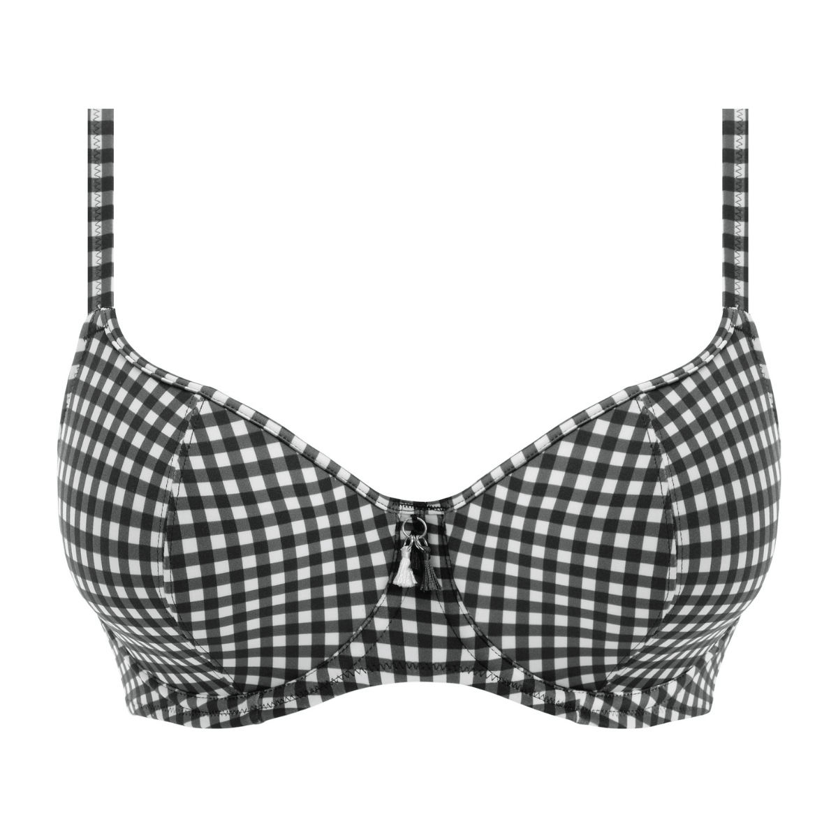 Freya Check In bikini top med bøjle, multi - AS201903 - MOM - Monochrome