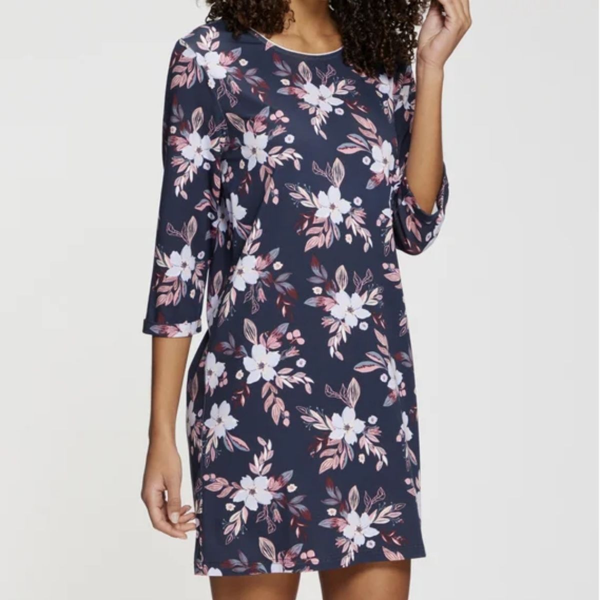 Lascana Luxurious Nights natkjole - BA-41-54 - flower aop - Flower aop