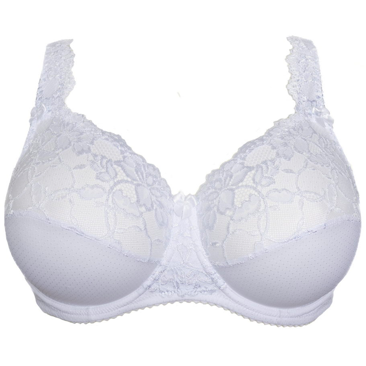 Plaisir Beate Plain BH med bøjle, hvid - 619431 - 2 - White